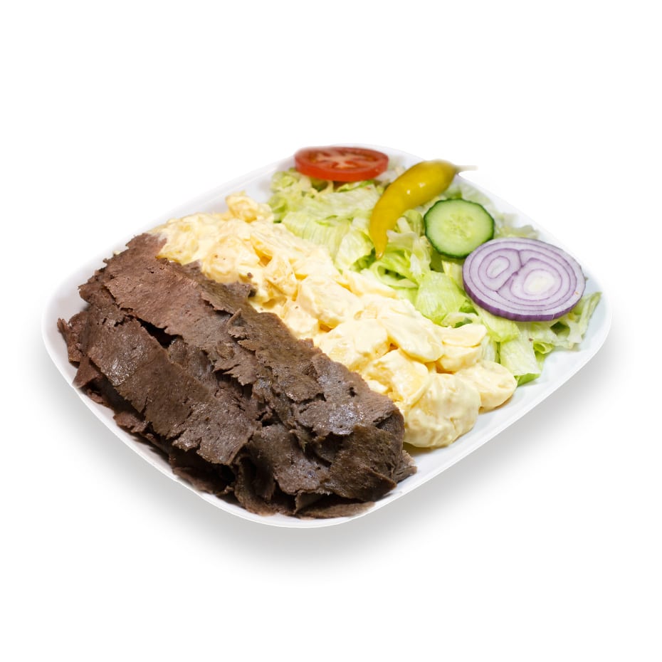 Kebab kermaperunoilla